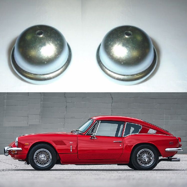 FRONT HUB GREASE CAPS x2 (Triumph GT6) (1966- 74) 