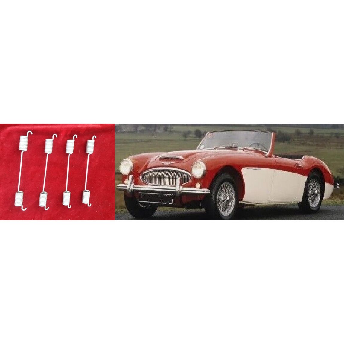REAR BRAKE SHOE SPRINGS x4 (Austin Healey) (1953- 68) 