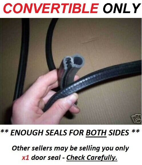 DOOR RUBBER SEALS x2 (Triumph Herald & Vitesse) (Convertable)
