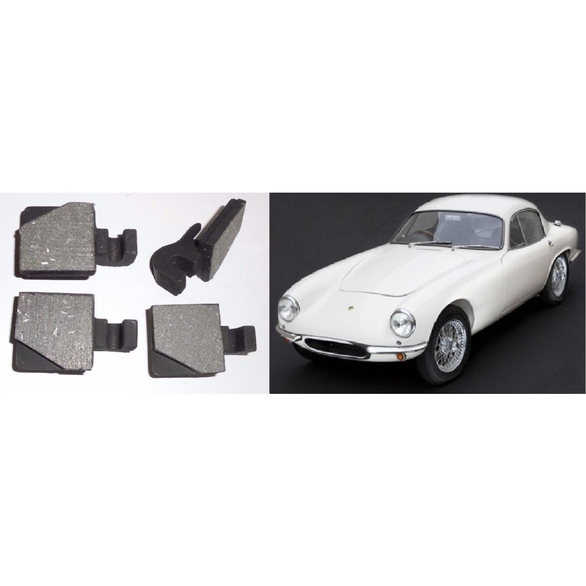 REAR HANDBRAKE PADS (Lotus Elite) (1958- 63)  