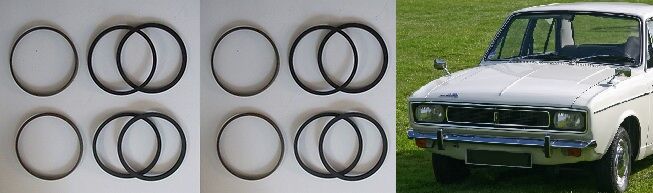 FRONT BRAKE CALIPER REPAIR SEALS KITS x2 (Hillman Hunter) (1966- 79)  