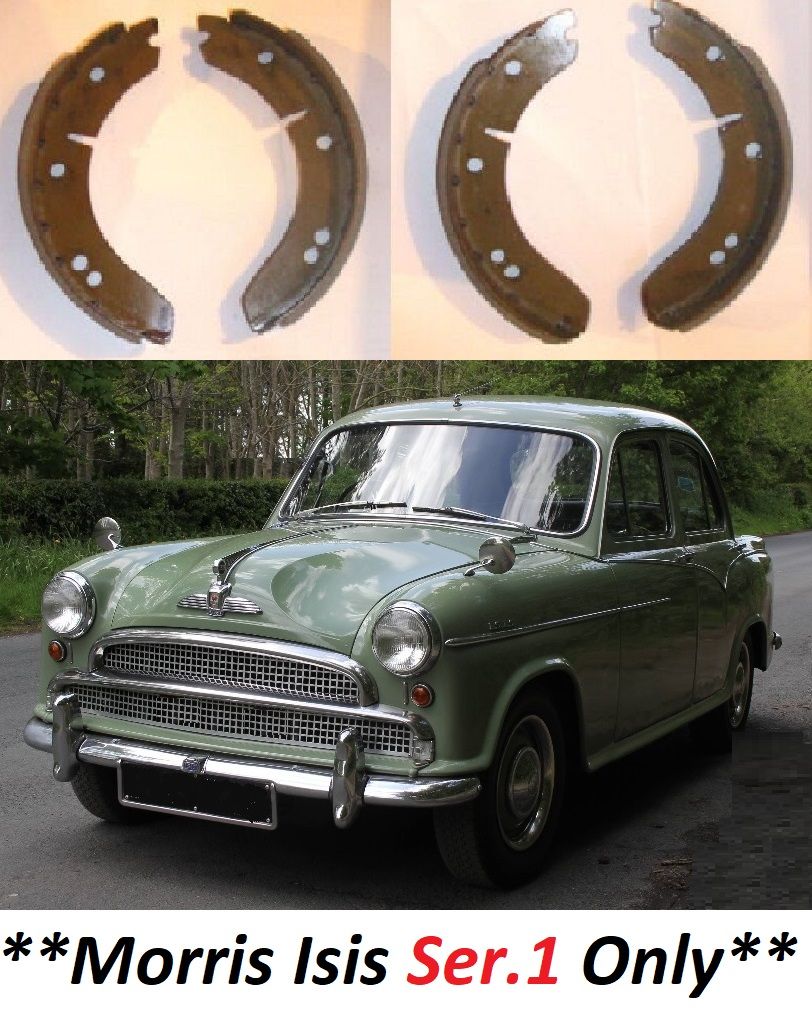 FRONT or REAR BRAKE SHOES SET (Morris Isis) (** Ser.1**) (1955- 56 Only)  