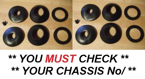 FRONT BRAKE CALIPER REPAIR SEALS KITS x2 (Jaguar MkX 3.8 Litre) (* From Car 1-1500 *)  (1961- 61) 