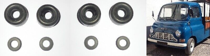 FRONT BRAKE WHEEL CYLINDER REPAIR SEALS KITS x4 (Morris JU250 Van) (1967- 74) 