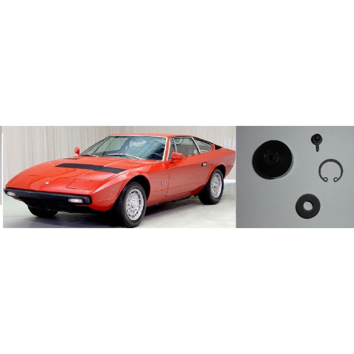 CLUTCH SLAVE CYLINDER REPAIR SEALS KIT (Maserati Indy Khamsin) (1968- 82) 