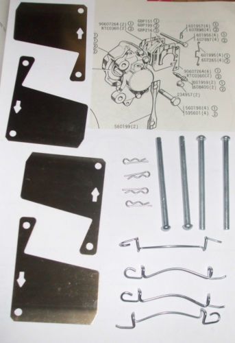 FRONT BRAKE PAD FITTING KIT - PINS & SHIMS (Ford Cortina Mk3, Mk4 & Mk5) (1970- 82)