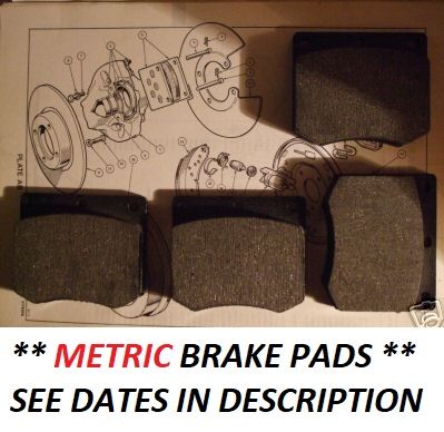 FRONT BRAKE PADS SET (Triumph TR6) (** From Jan 72- 76 **) 