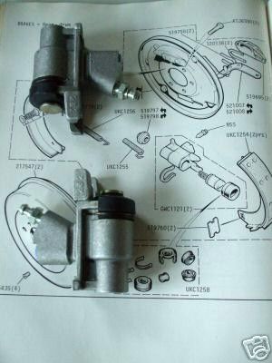 REAR BRAKE WHEEL CYLINDERS x2 (Ford Escort Mk1) (Mexico, RS1600 & Twin Cam) (1968-75)