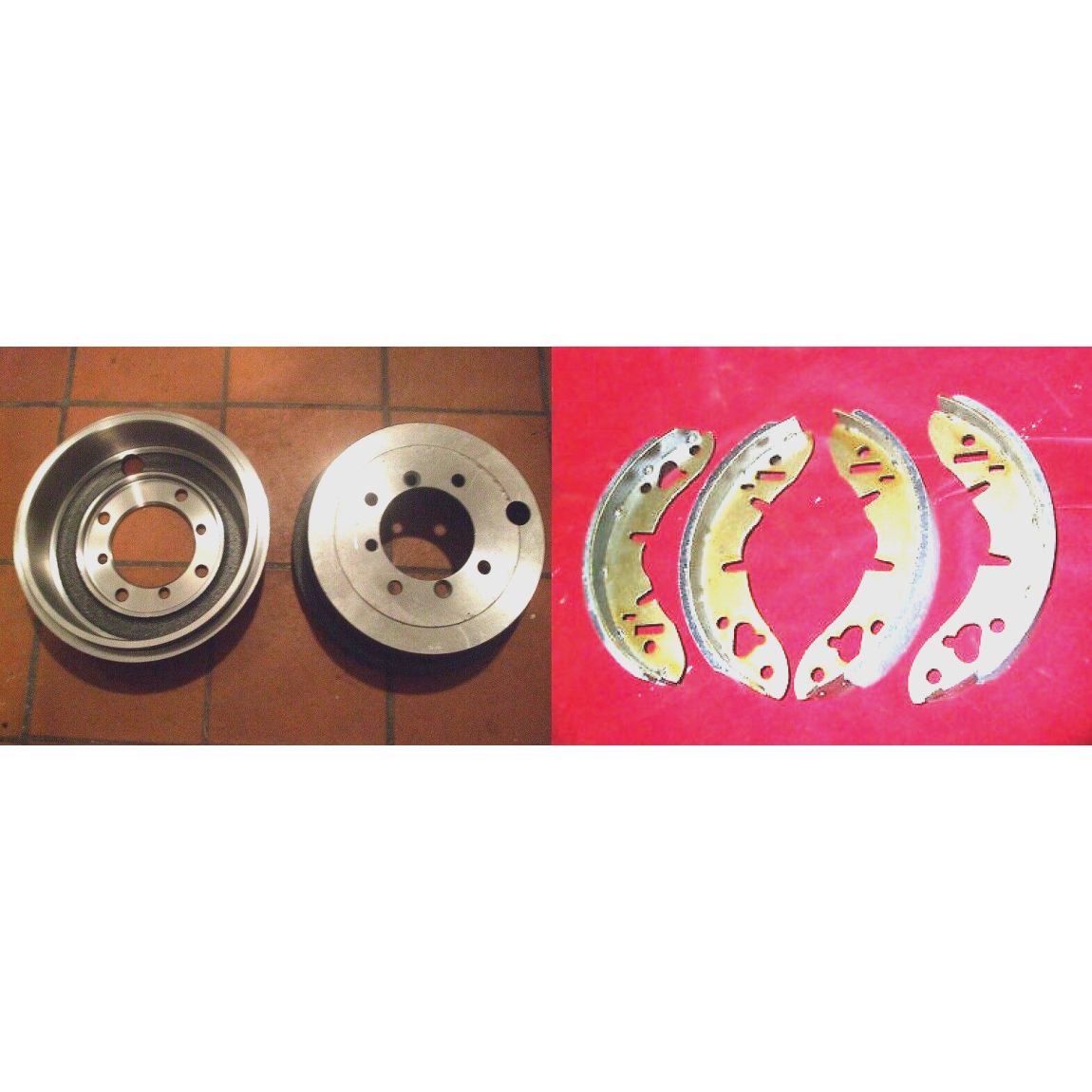 REAR BRAKE DRUMS & SHOES (MG Midget) (** From 1963- 79 **) 