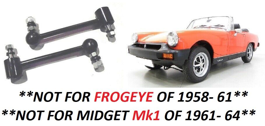 REAR DAMPER DROP LINKS x2 (MG Midget) (Not Midget Mk1) (**From 1964- 79**) 