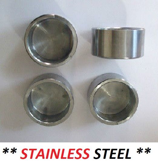 FRONT BRAKE CALIPER PISTONS x4 (** STAINLESS STEEL **) (MGB 1800 & V8) (1962- 82)  