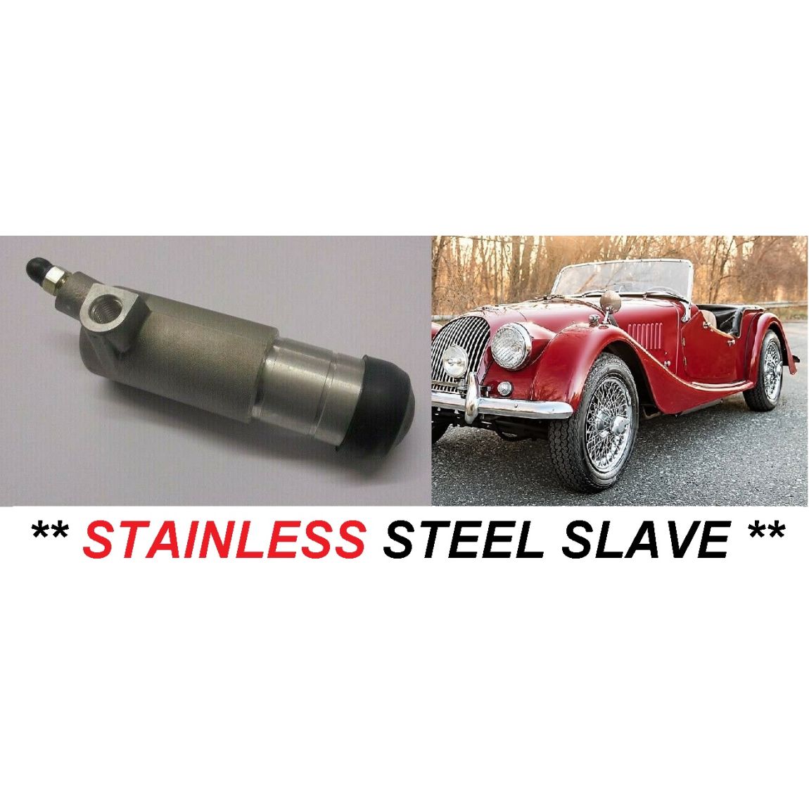 CLUTCH SLAVE CYLINDER (Morgan 4/4 1600) (**STAINLESS STEEL**) (7/8") (1968- 71) 
