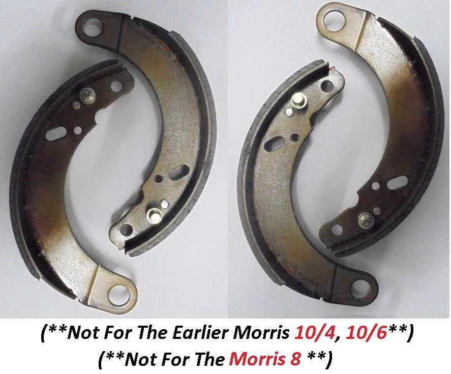 FRONT or REAR BRAKE SHOES SET (Morris 10) (Ser.2, 3 & M) (** From 1936- 48**) 
