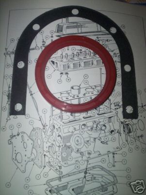 REAR CRANKSHAFT ENGINE OIL SEAL & GASKET (Triumph 2000 & 2.5 Saloon) (**From 1965- 77**) 