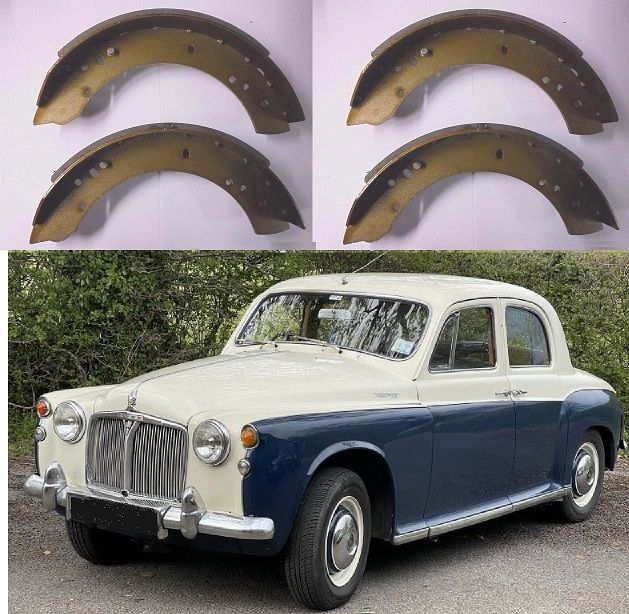 REAR BRAKE SHOES SET (Rover P4) (60, 75, 80, 80 ,100, 105r, 105s & 110) (1950- 64) 