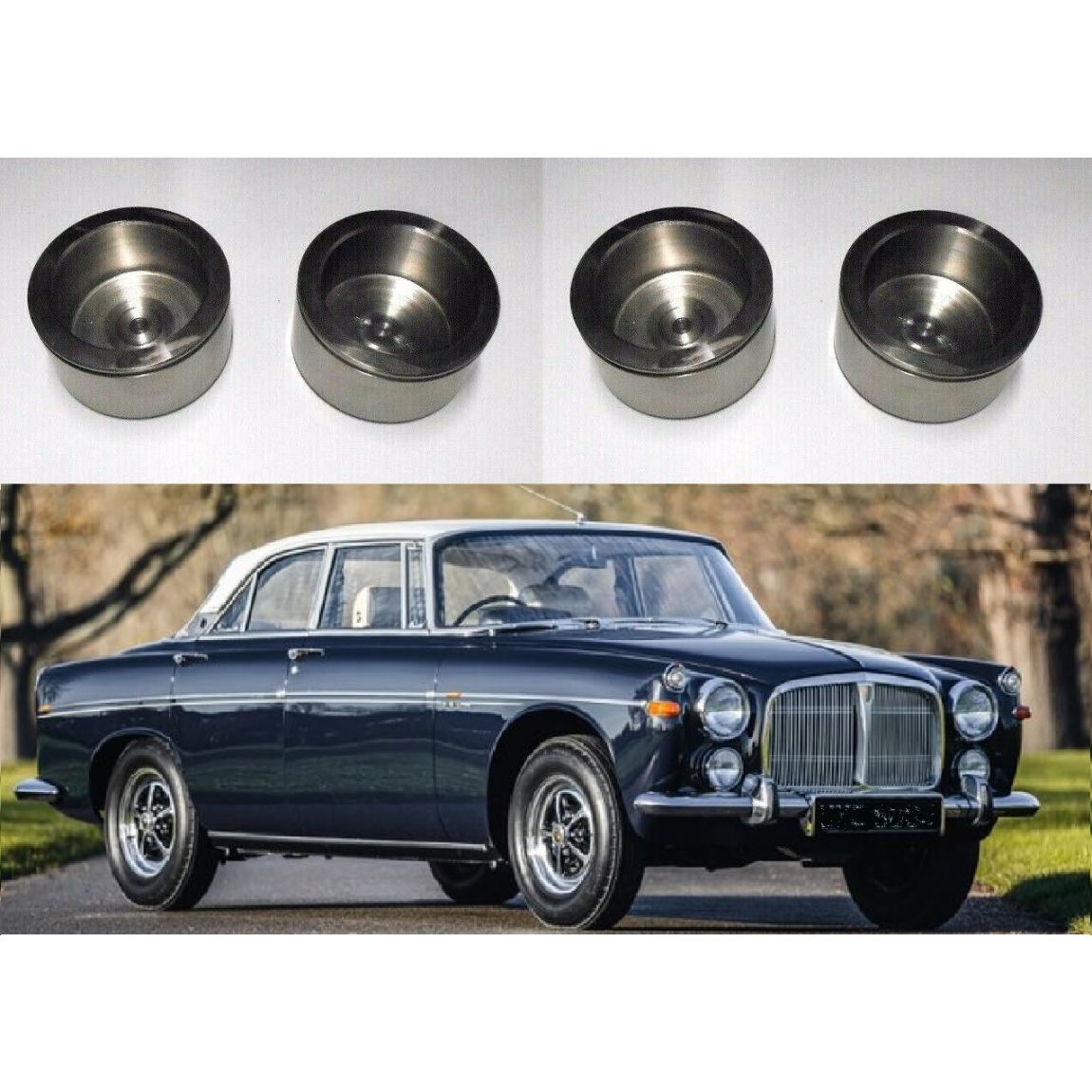 FRONT BRAKE CALIPER PISTONS x4 (Rover P5b) (3.5 Litre) (From Sep 1967- 73)   `