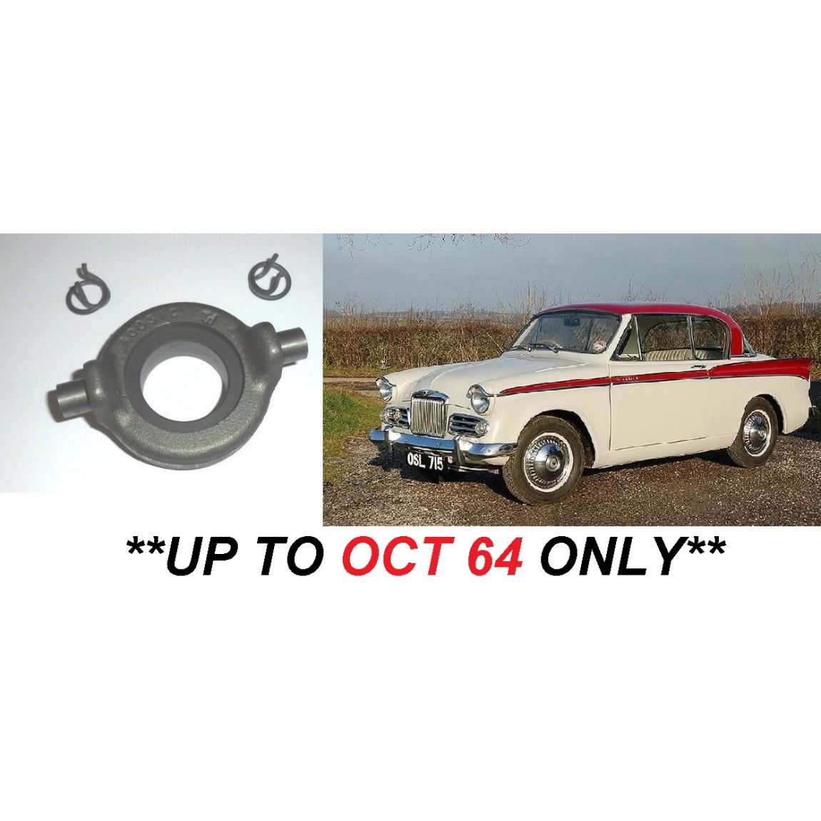 CLUTCH RELEASE THRUST BEARING (Sunbeam Rapier) (Ser1,2,3,4 {Early}) (**1955- Oct 64 Only**)  