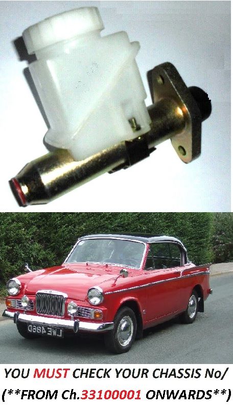 CLUTCH MASTER CYLINDER ASSEMBLY (Sunbeam Rapier) (Ser. 4 {Late} & Ser.5) (**From Oct 64- 67**) 
