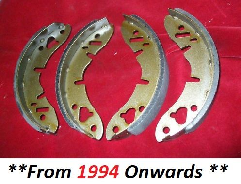 REAR BRAKE SHOES SET (Reliant Robin & Rialto) (From 1994- ) 