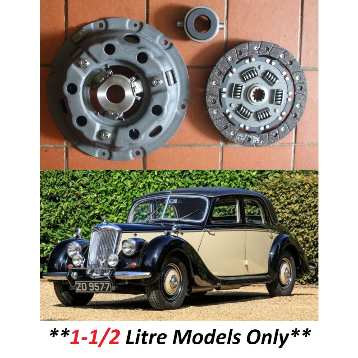 CLUTCH KIT (Riley RMA & RME) (1-1/2 Litre) (1945- 55)  