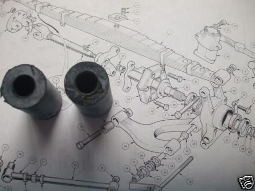 ROTOFLEX INNER WISHBONE BUSHES x2 (Triumph Vitesse)