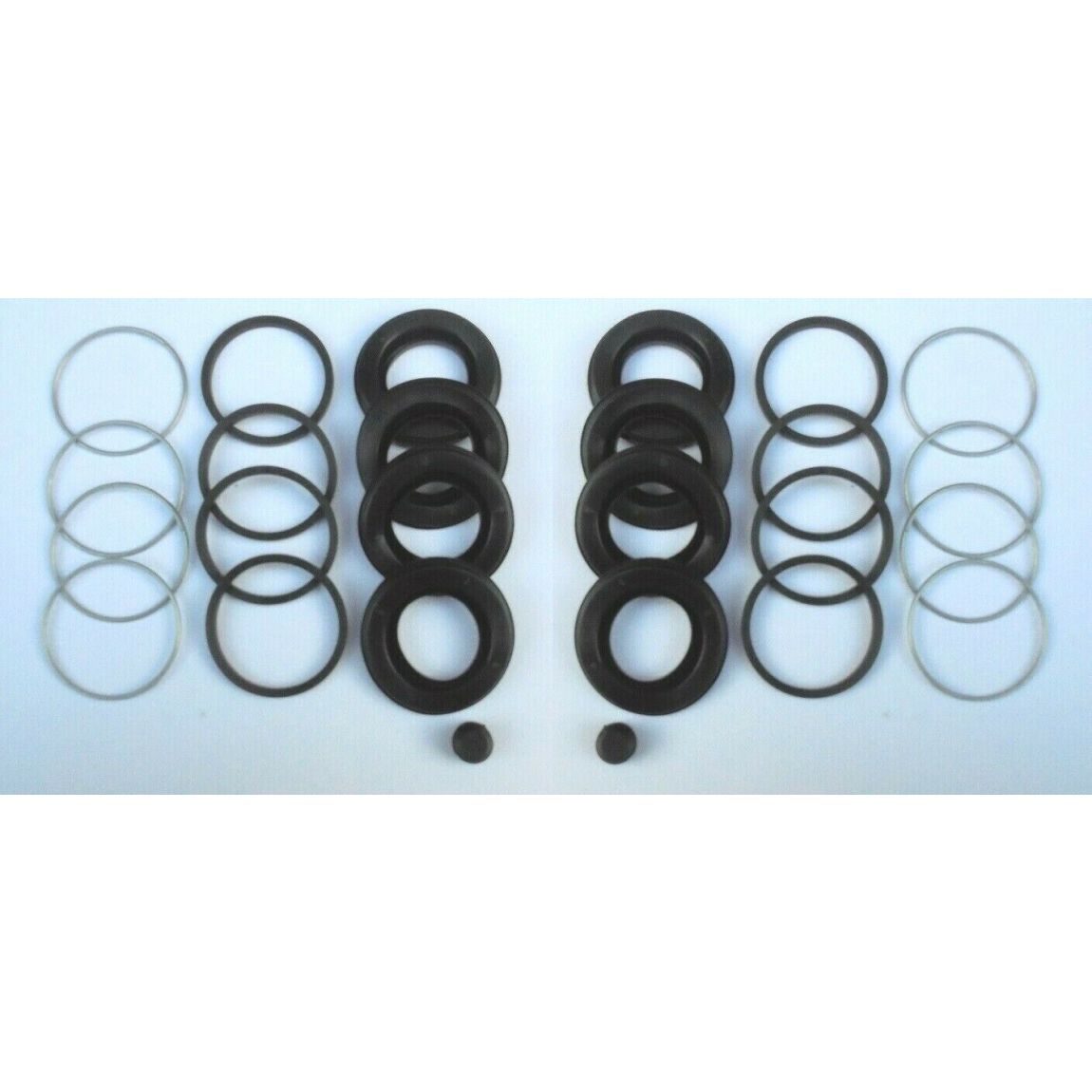 REAR BRAKE CALIPER REPAIR SEALS KITS x2 (Rolls Royce Camargue) (From 1975- 79 Only) 