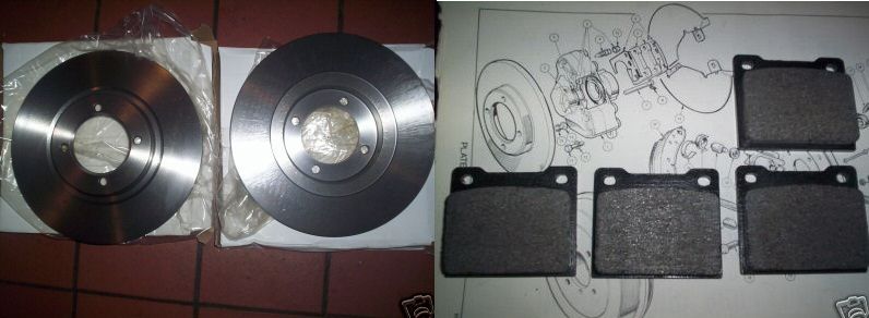 FRONT BRAKE DISCS & PADS (Triumph Herald) (1967- 71) 