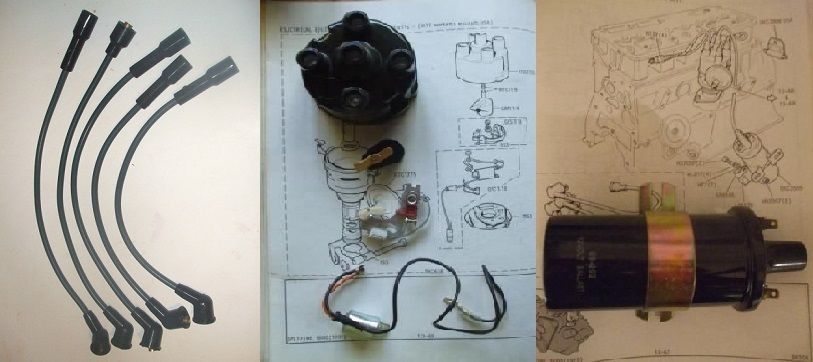 IGNITION KIT (MG Midget 1500) (** From Dec 74- 79 **)  