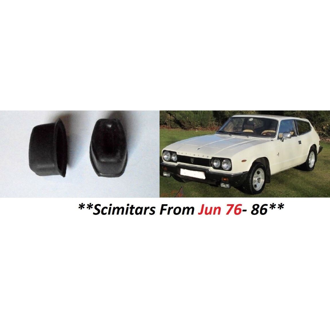 REAR BRAKE WHEEL CYLINDER GAITERS x2 (Reliant Scimitar) (SE6a, SE6b, SE8) (** From Jul 76- 90 **)  