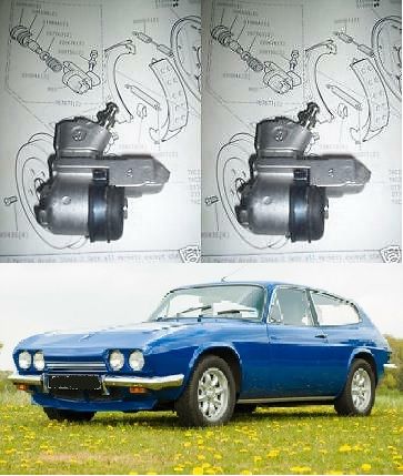 REAR BRAKE WHEEL CYLINDERS x2 (Reliant Scimitar) (SE4, SE4a, SE4b, SE4c, SE5, SE5a) (**1964- Oct 75 Only**) 