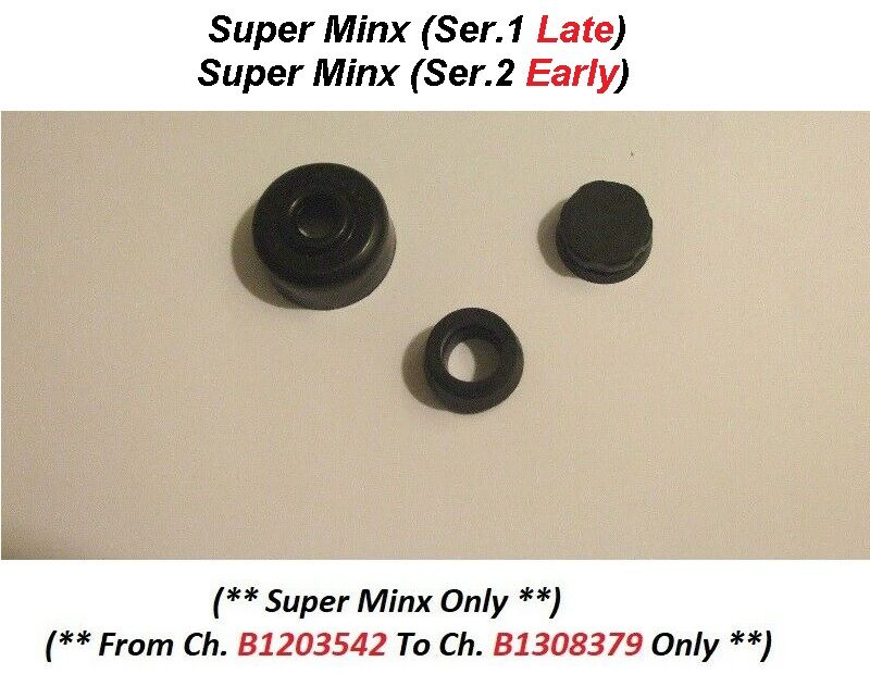 CLUTCH MASTER CYLINDER REPAIR SEALS KIT (Hillman Super Minx) (Ser.1 {Late} & Ser.2 {Early}) (**Check Ch. No/**) (**Aprox 1962- Oct 64 Only**)