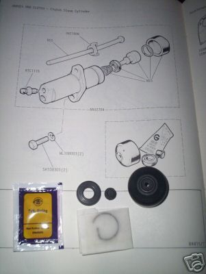 CLUTCH SLAVE CYLINDER REPAIR SEALS KIT (MG Magnette Mk3) (1959- 61 Only)