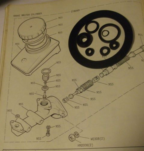 BRAKE MASTER CYLINDER REPAIR SEALS KIT (TVR 1600M 2500M 3000M & Turbo) (1972- 79) 