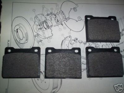 FRONT BRAKE PADS SET (Ford Escort Mk1) (1100cc & 1300cc)  (1968- 74)