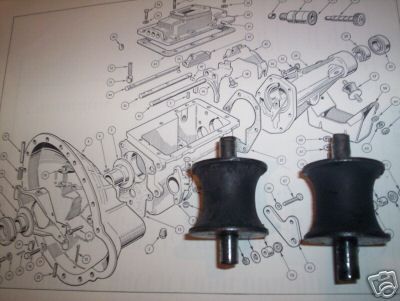 GEARBOX MOUNTS x2 (Mini) (1959- 85)