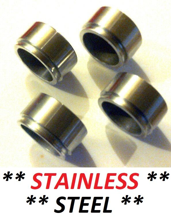 FRONT BRAKE CALIPER PISTONS x4 (** STAINLESS STEEL **) (Rolls Royce Camargue) (1975- 86) 