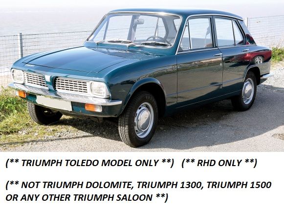 COPPER BRAKE PIPES KIT x8 (Triumph Toledo) (1300 & 1500) (*RHD*) (1970- 76) 