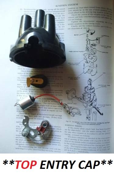 DISTRIBUTOR CAP POINTS ROTOR ARM CONDENSER (Morris Marina) (1300 & 1800 Only) (**1971- 73 Only**)  