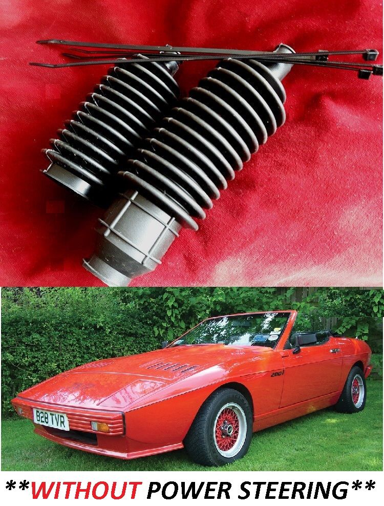 STEERING RACK GAITERS x2 (TVR Tasmin) (200, 280, 350, 420 & 450) ( - PAS) (1980- 90) 