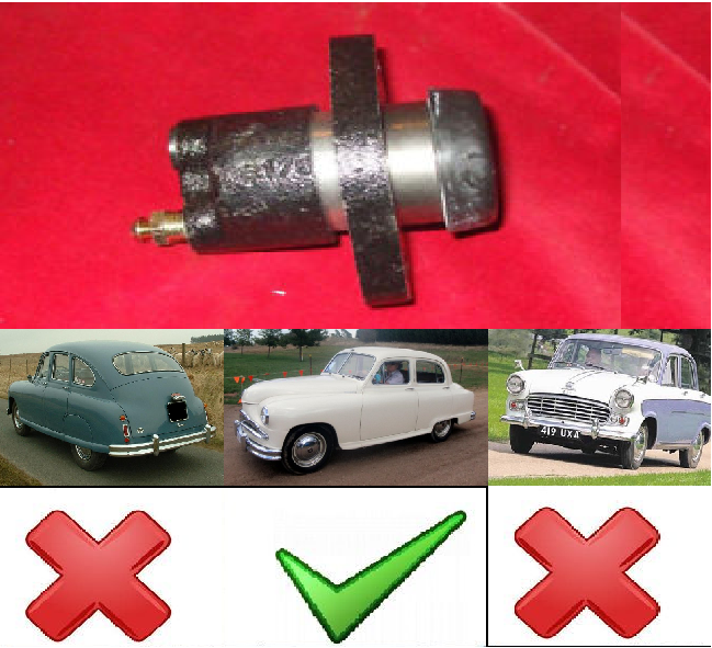CLUTCH SLAVE CYLINDER (Standard Vanguard) (** Phase 2 Only **) (1953- 56)  