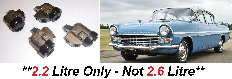 FRONT BRAKE WHEEL CYLINDERS x4 (Vauxhall Velox PA) (**2.2 Litre Only**) (**1957- 60 Only**)    