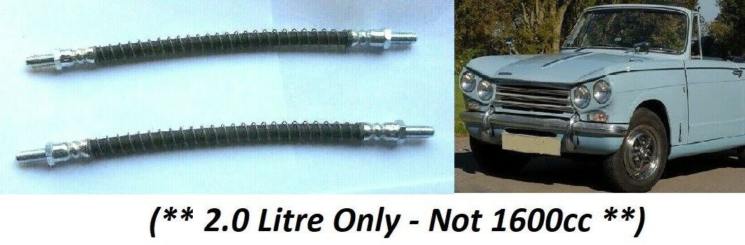 FRONT BRAKE HOSES x2 (Triumph Vitesse 2.0) (Mk1 & Mk2) (1966- 71)