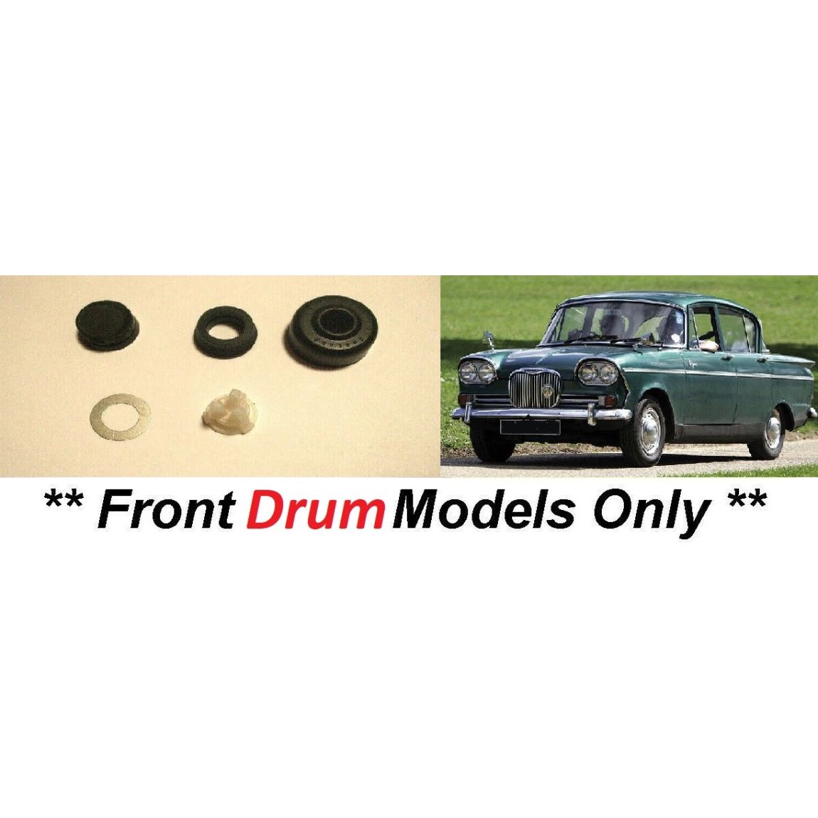 BRAKE MASTER CYLINDER REPAIR SEALS KIT (Singer Vogue) (Ser.1) (**Front Drum Brakes**) (1961- 63 Only) 