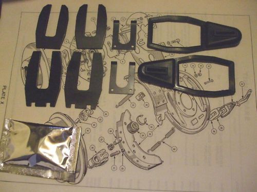 REAR BRAKE WHEEL CYLINDER CLIPS & GAITERS FITTING KITS (Austin Healey) (1955- 68)