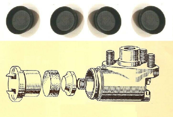 FRONT BRAKE WHEEL CYLINDER REPAIR SEALS KITS x4 (Wolseley 6/90) (Ser.1 &2) (1 1/8") (1954- 58) 