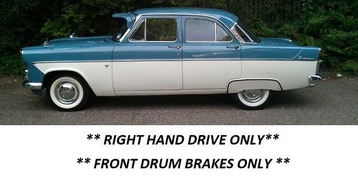 COPPER BRAKE PIPES KIT x8 (Ford Zephyr, Zodiac & Consul Mk2) (*RHD*) (**Front Drums**) (1956- 60 Only)  