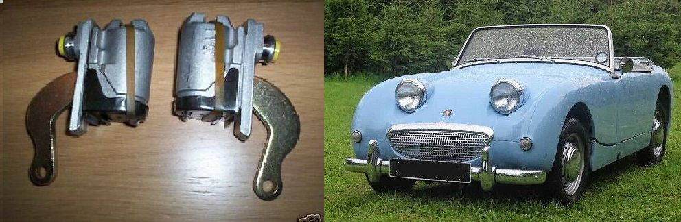REAR BRAKE WHEEL CYLINDERS x2 (Austin Healey Frogeye Sprite) (1958 - 61)