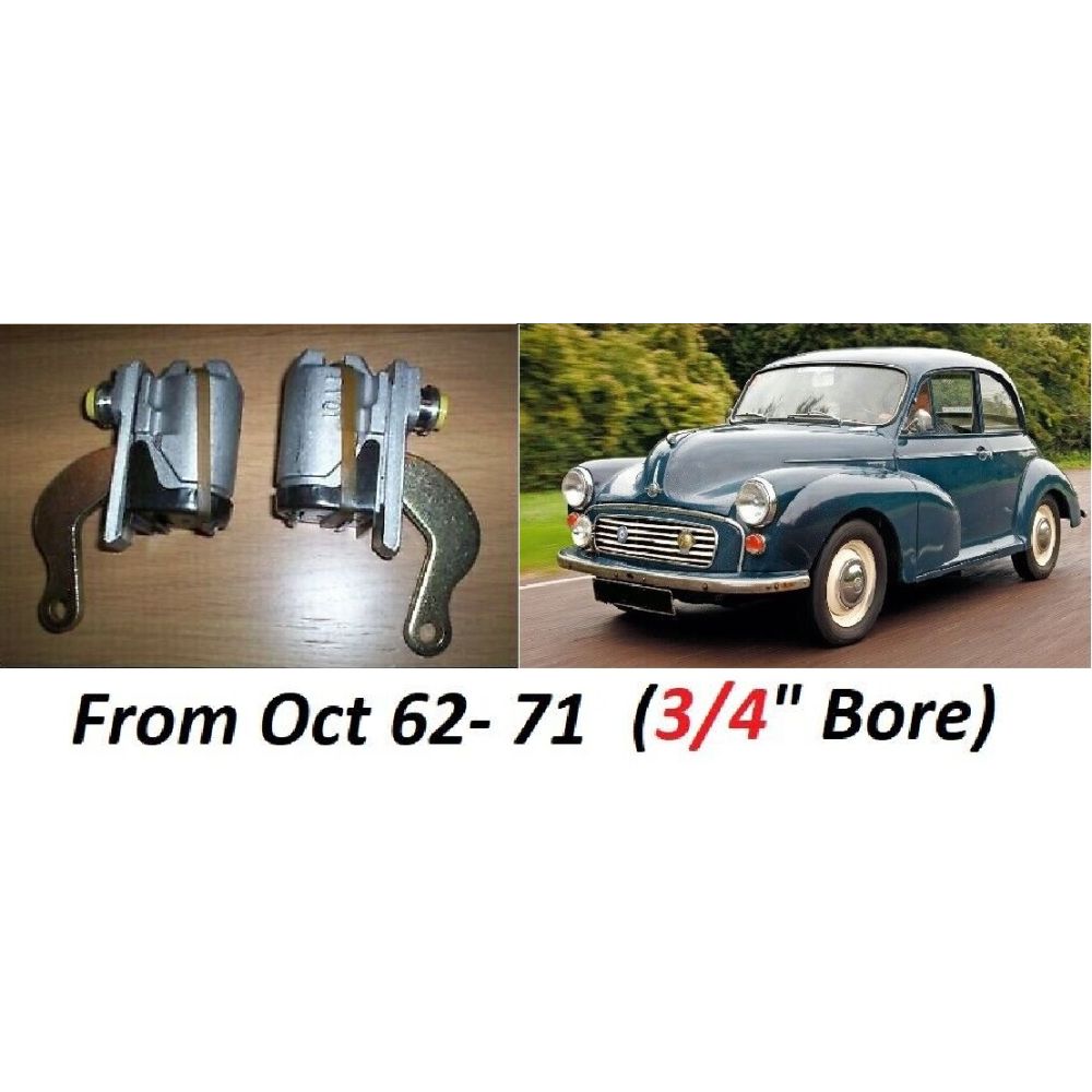 REAR BRAKE WHEEL CYLINDERS x2 (Morris Minor) (**From Oct 62- 71**)