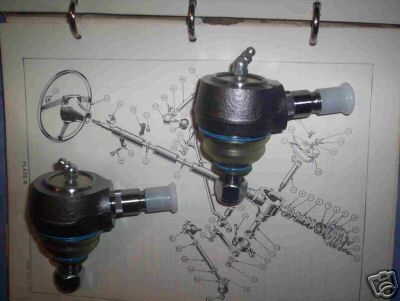 TOP BALL JOINTS x2 (Triumph TR2 TR3 TR4) (1953- 62 Only)