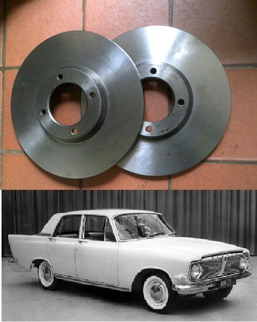 FRONT BRAKE DISCS x2 (Ford Zephyr, Zodiac & Consul Mk3) (1962- 66)